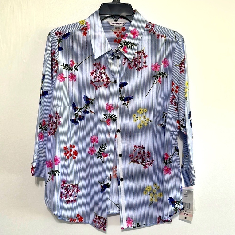 Allison Daley floral button down shirt​​​​​